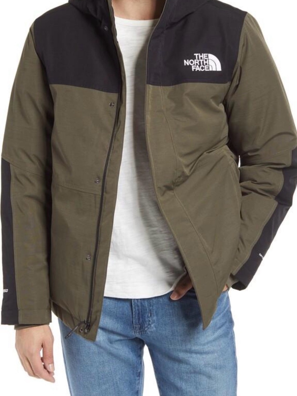 The North Face Balham 550 Down DryVent Jacket Men’s M Olive Black